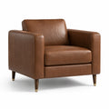 Moderner Loungesessel in Braun mit Armlehnen, 105 × 90 × 85 cm